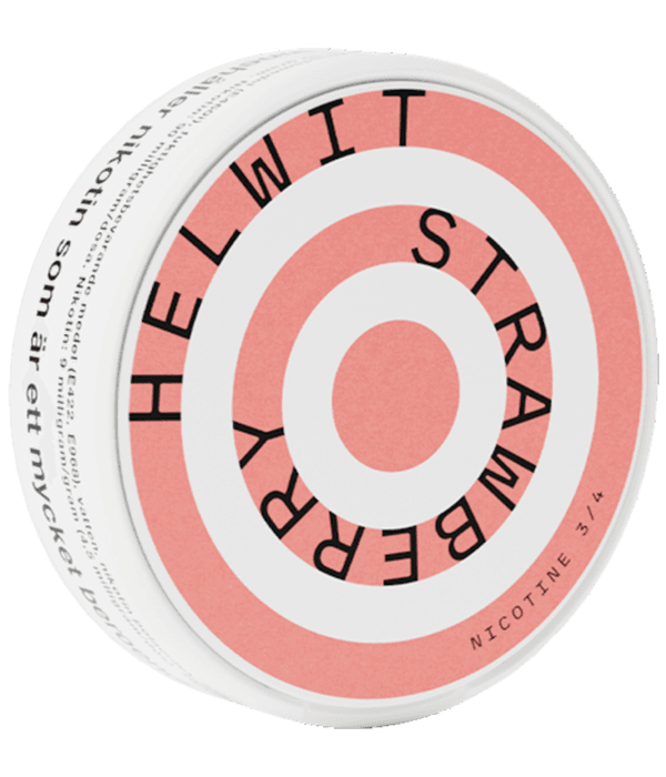 Helwit Strawberry 4.5mg nicotine pouch can