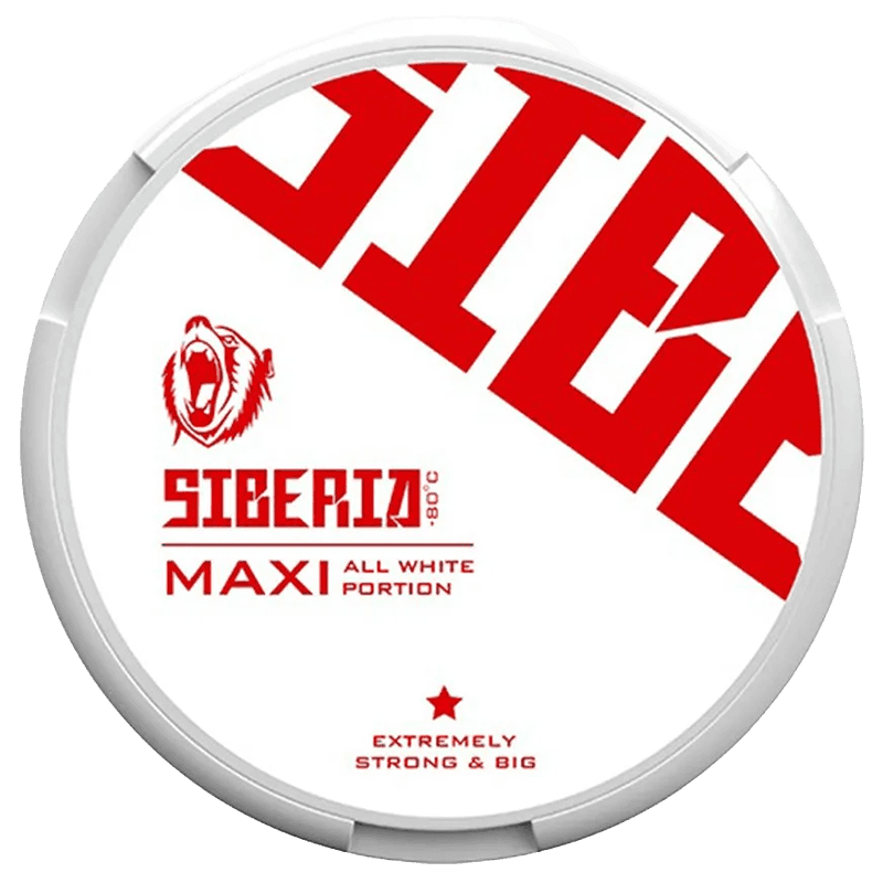 Siberia Maxi All White Nicotine Pouch Can