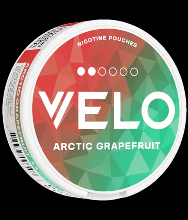 velo arctic grapefruit nicotine pouch can 6mg
